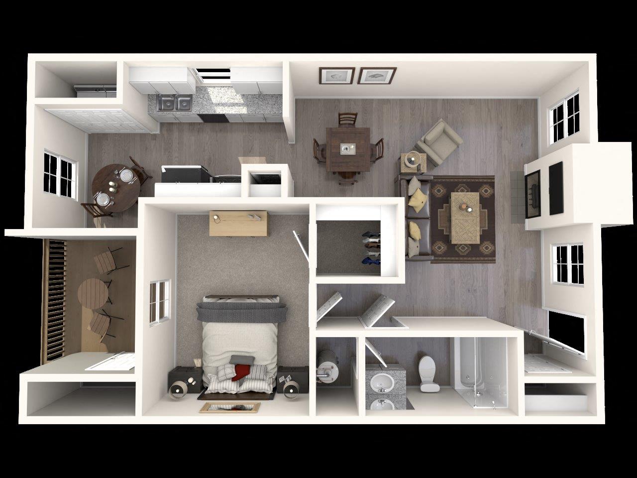 Apartments in Raleigh, NC: Six Forks Station Apartments A2